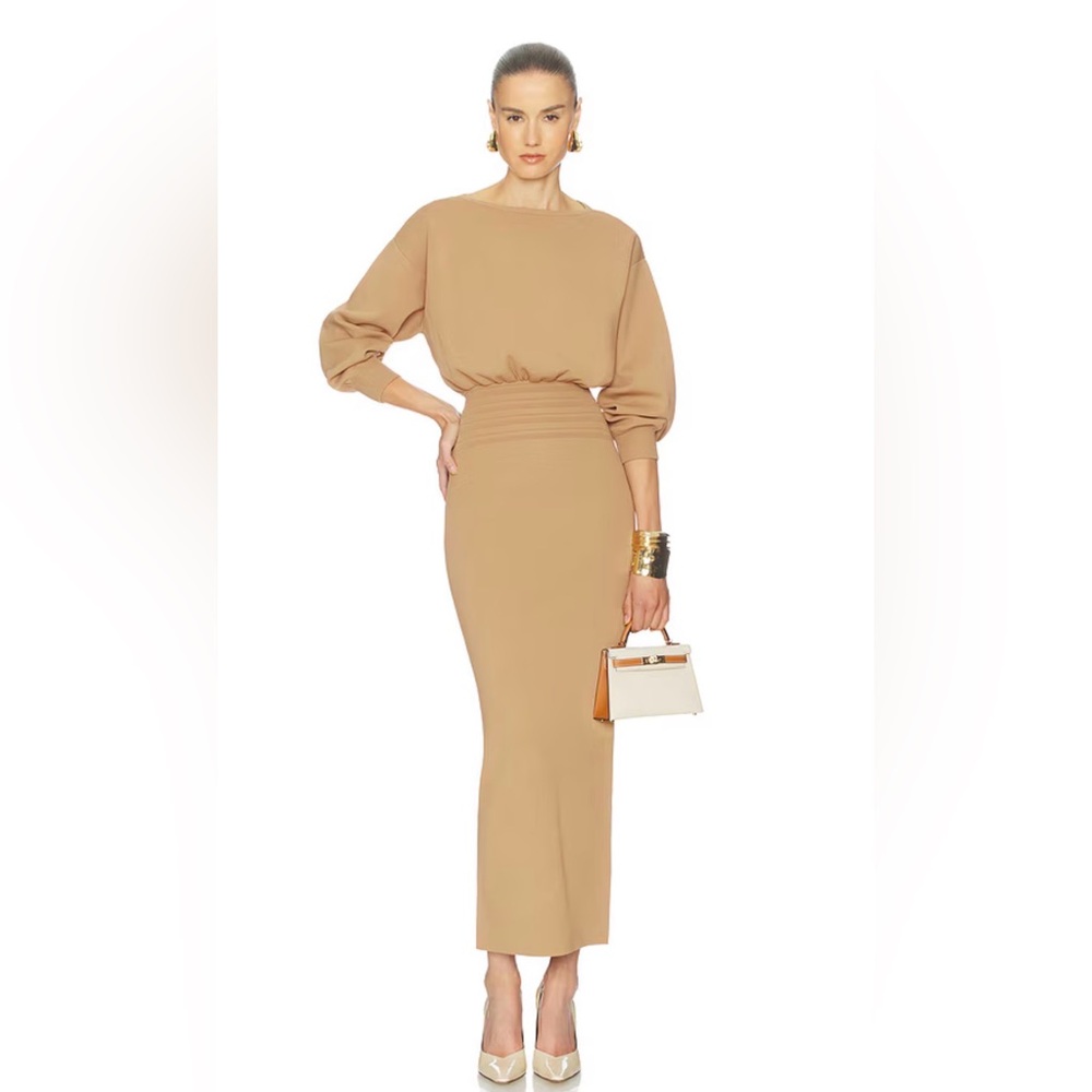 Helsa Hildie Maxi Dress in Camel
